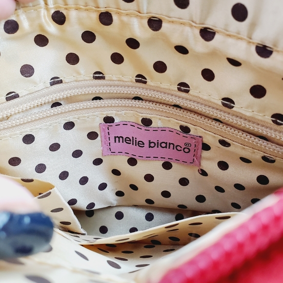 Melie Bianco Red Angela Style Handbag Working Lock - Picture 7 of 7